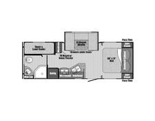 2022 Gulf Stream Vintage Cruiser 23QBS Travel Trailer at Lake Country RV STOCK# N7059768 Floor plan Image