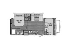 2021 Gulf Stream Conquest Ford 6245 Class C at Lake Country RV STOCK# 1MDC33797 Floor plan Image