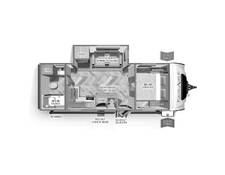 2023 Palomino SolAire Ultra Lite 242RBS Travel Trailer at Lake Country RV STOCK# PN059298 Floor plan Image