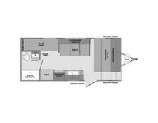 2021 Shasta 18BH Travel Trailer at Lake Country RV STOCK# ME017046 Floor plan Image