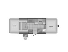2017 Jayco Jay Sport 12UD Folding at Lake Country RV STOCK# H12Z0095 Floor plan Image