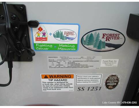 2023 Palomino Backpack Soft Side SS1251 Truck Camper at Lake Country RV STOCK# PN117717 Photo 14