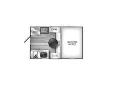 2019 Palomino Backpack Hard Side HS650 Truck Camper at Lake Country RV STOCK# 0KN109315 Floor plan Image