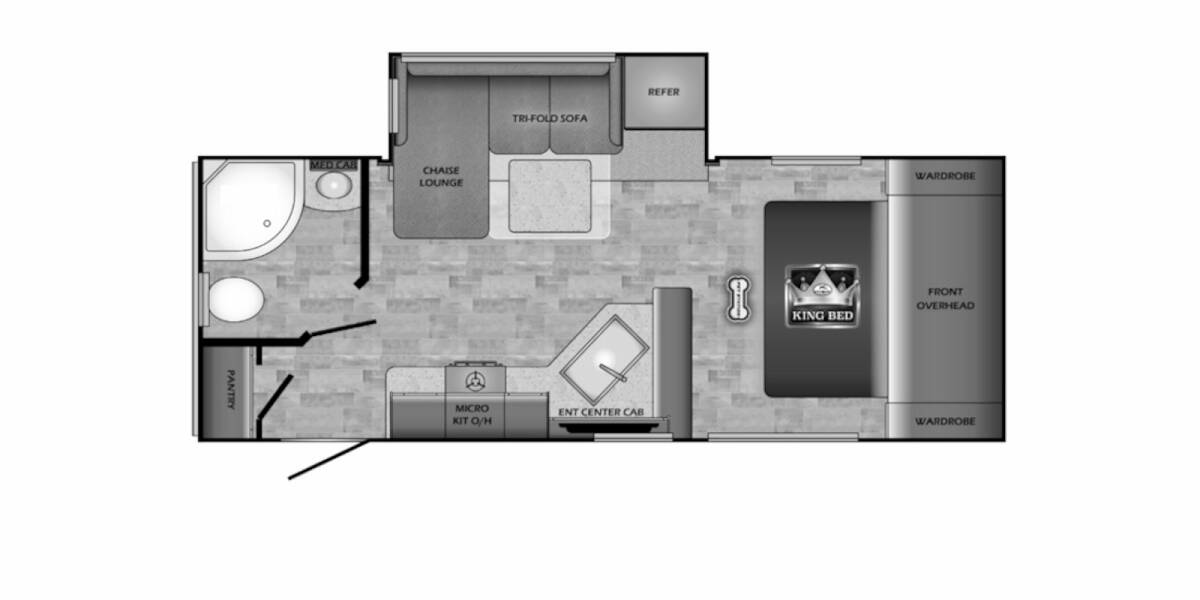 2021 CrossRoads RV Sunset Trail Super Lite 212RB Travel Trailer at Lake Country RV STOCK# M5350242 Floor plan Layout Photo